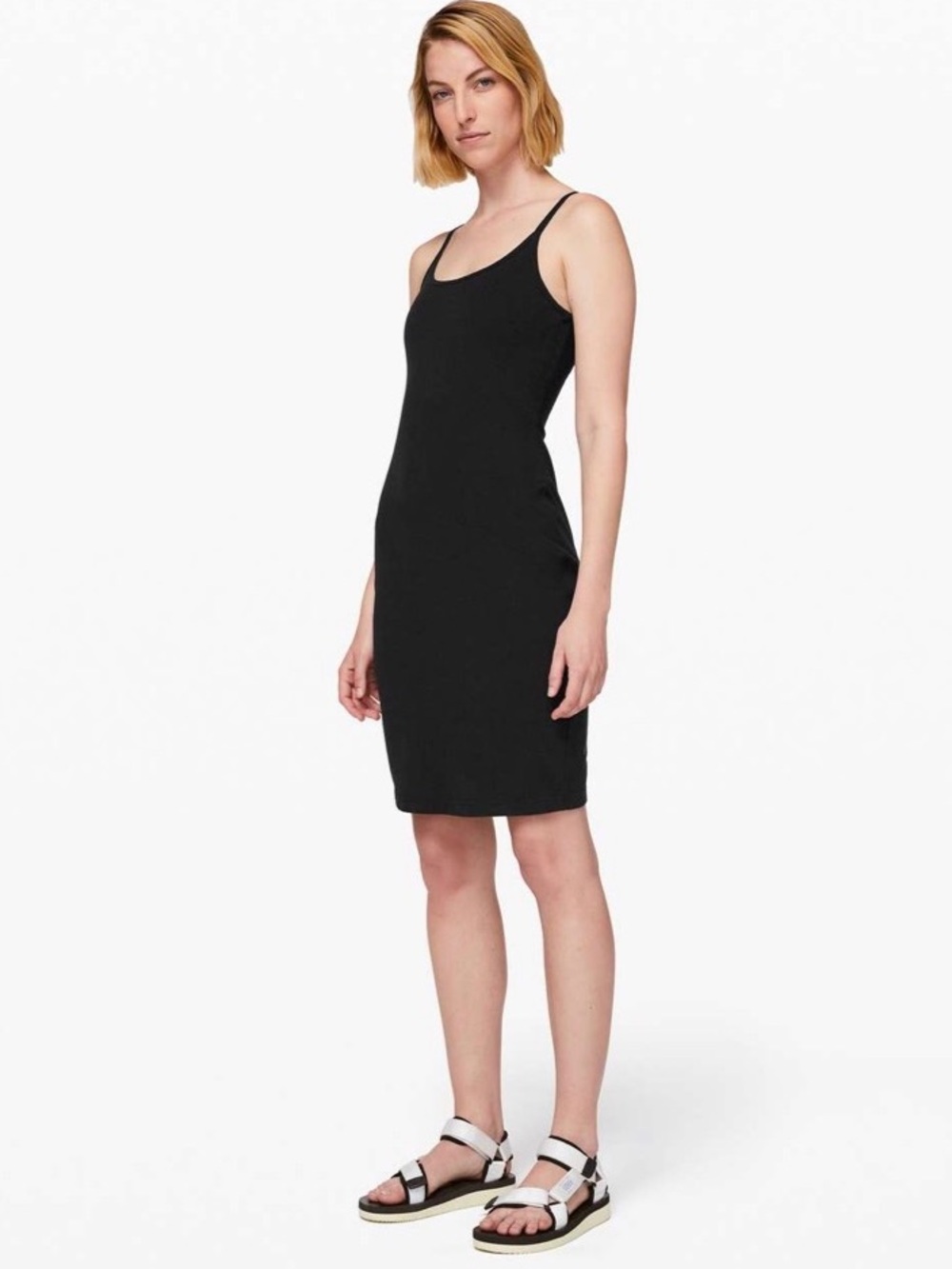 Lululemon Athletica Black Inner Glow Dress Sz 4